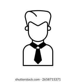 owner icon with white background vector stock illustration