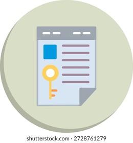Ícone de Estilo de Círculo Plano de Propriedade