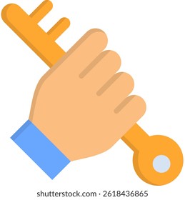 Ownership Icon Flat Vector Illustration