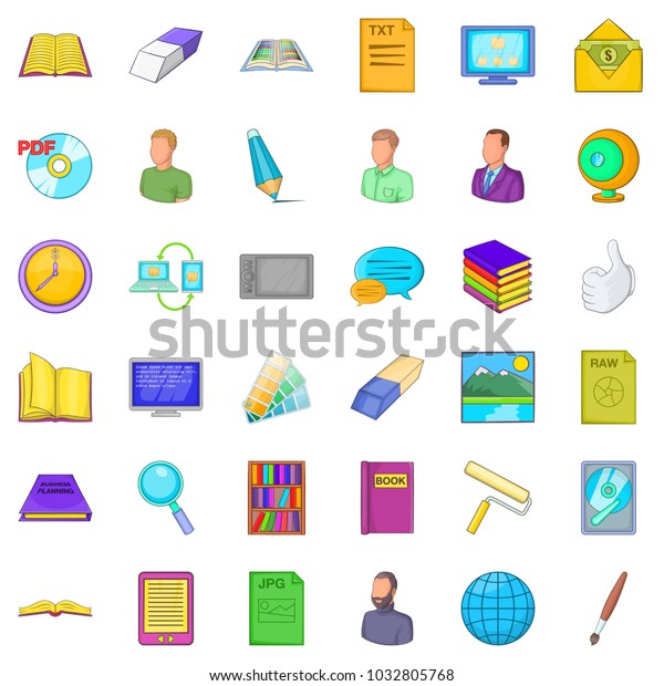 Ownership Icons Set Cartoon Set 36 Stock Vector Royalty Free