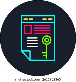 Ownership Line Multi Colour Circle