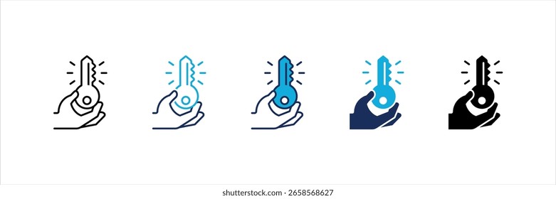Conjunto de Ícones de Vários Estilos de Propriedade