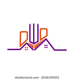 OWO Real State logo design, OWO simple and modern logo. OWO luxurious alphabet design  