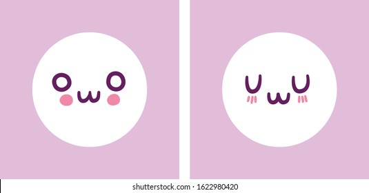 owo uwu cute icon emoji illustration