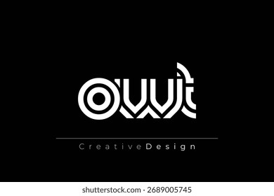 OWT Creative Unique Modern Letter Logo Design. Elegant Monogram Logo Design with Decorative Elements and Typography
