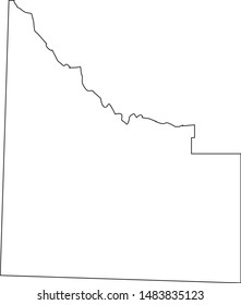 Owyhee County Map In State Of Idaho