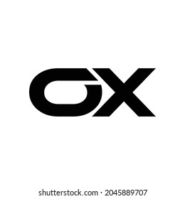 OX company linked letter logo, Connected modern typography logo, Modern letters OX text logo, O and X joint logo icon vector template