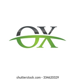 OX initial company green swoosh logo