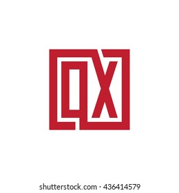 OX initial letters looping linked square logo