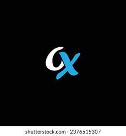 OX letter logo creative design with vector graphic OX simple and modern logo