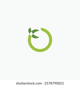 ox letter logo design with green color