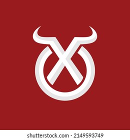 OX logo with bull concept