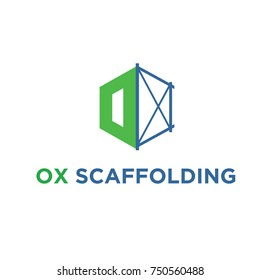 Ox Scafolding  Professional Logo Flat Vector Template