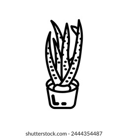 Ox Tongue Plant icon in vector. Logotype