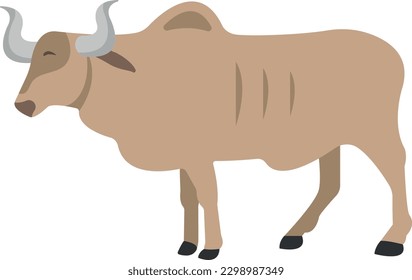 ox Vector illustration on a transparent background. Premium quality symbols.  Icons for concept and graphic design.