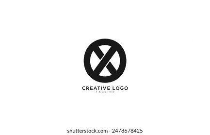 OX XO Abstract initial monogram letter alphabet logo design