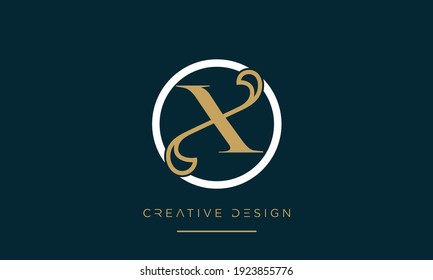OX or XO Alphabet Letters Abstract Icon Logo monogram
