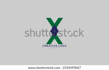 OX XO VOX XOV Abstract initial monogram letter alphabet logo design