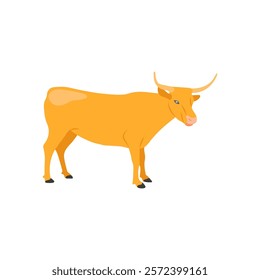 Ox Zodiac, China Symbols Vector Illustration