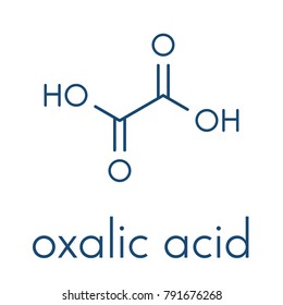 Oxalic acid molecule. Skeletal formula.