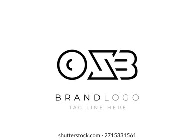 OXB abstract letter logo design. Modern Business Logo Design With Abstract Typography and Contemporary Style