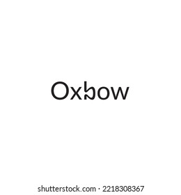 Oxbow logo or wordmark design