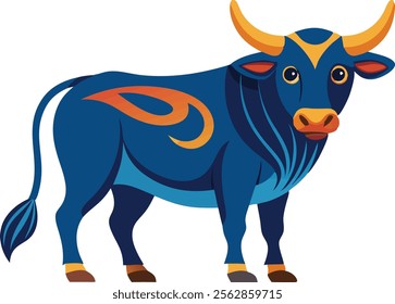 Oxen vector illustration art work