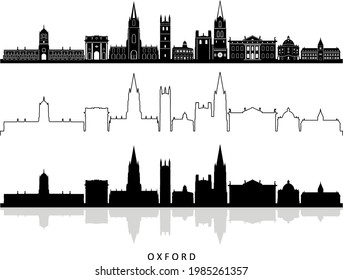 OXFORD England SKYLINE City Silhouette
