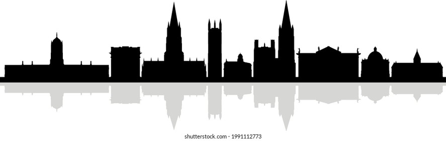 OXFORD England SKYLINE City Silhouette
