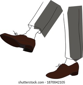 Oxford Formal Shoe Vector Illustration Men's footwear