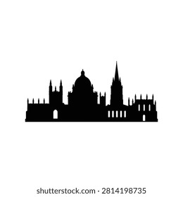 Oxford Skyline Solid Silhouette Icon