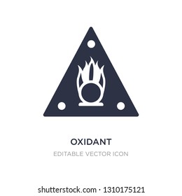 oxidant icon on white background. Simple element illustration from General concept. oxidant icon symbol design.