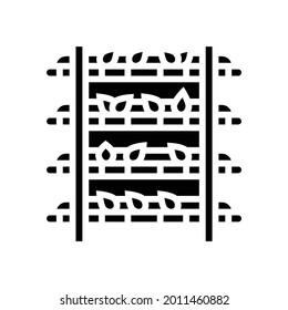 oxidation tea glyph icon vector. oxidation tea sign. isolated contour symbol black illustration