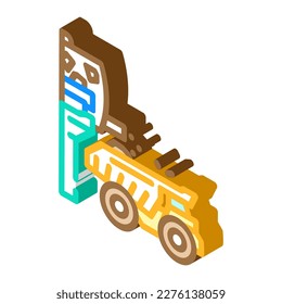 oxide ore processing copper isometric icon vector. oxide ore processing copper sign. isolated symbol illustration