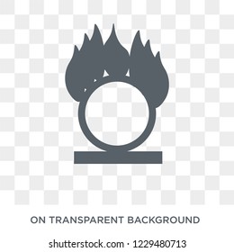 Oxidizing Agent icon. Trendy flat vector Oxidizing Agent icon on transparent background from Cleaning collection. 