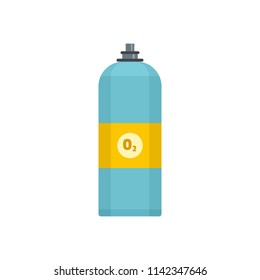 Oxigen spray icon. Flat illustration of oxigen spray vector icon for web isolated on white