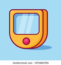 oximeter isolated cartoon vector illustration in outline flat style