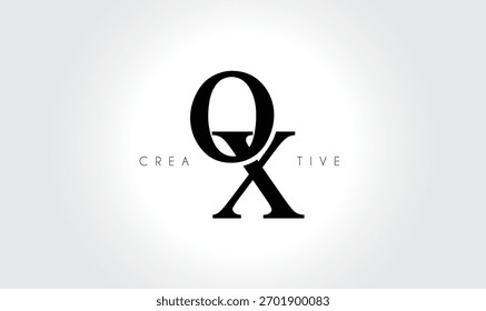 OXox Elegant Serif Monogram Logo - Luxuriöses typografisches Lettermark in Kleinbuchstaben für modernes Branding