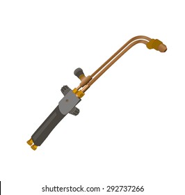 Oxy acetylene torch propane tools for cutting metal and heating products, Burner for cutting metals combustible gas mixture of propane and oxygen