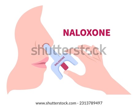 Oxycodone Morphine medication and Naloxone used to block the effects of opioids to save life in emergency case healthcare