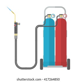 Oxy-fuel welding and cutting. Gas welding. 