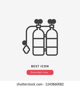 oxygen balloons icon vector
