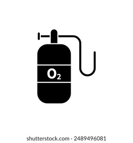 oxygen bottle concept line icon. Simple element illustration. oxygen bottle concept outline symbol design.