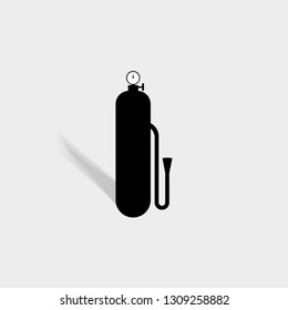 oxygen bottle vector icons