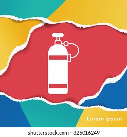 Oxygen bottles icon