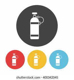 Oxygen bottles icon