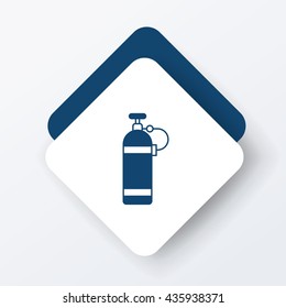 Oxygen bottles icon