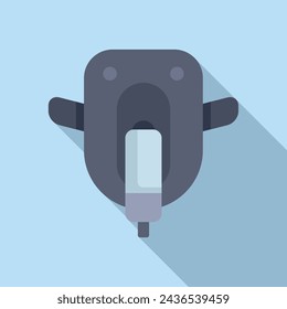 Oxygen concentrator mask icon flat vector. Air cannula. Tank home healthcare
