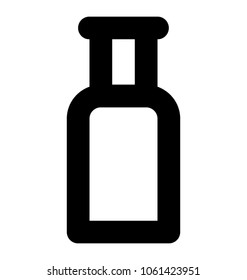 
Oxygen cylinder bold line vector icon
