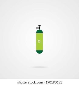 Oxygen Cylinder. Eps.10